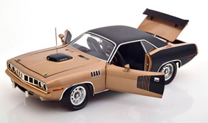 PLYMOUTH HEMI CUDA SUPER TRACK PACK 1971 BROWNMETALLIC MATT-BLACK — фото 2