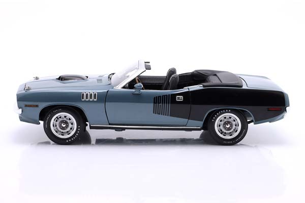 PLYMOUTH HEMI CUDA CONVERTIBLE WINCHESTER YEAR 1971 GRAY / BLUE / ПЛИМУТ ХЕМИ КУДА КАБРИОЛЕТ ВИНЧЕСТЕР СЕРЫЙ СИНИЙ — фото 4