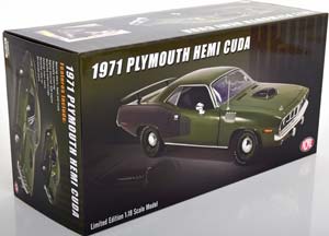 PLYMOUTH HEMI CUDA 1971 GREENMETALLIC — фото 5