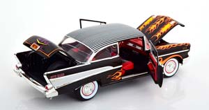 CHEVROLET BEL AIR BIG DADDY ED ROTH 1957 BLACK YELLOW SILVER — фото 4