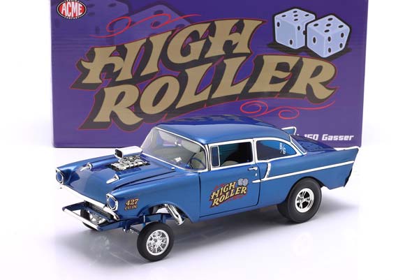 CHEVROLET 150 GASSER HIGH ROLLER YEAR 1957 BLUE / ШЕВРОЛЕ 150 ГАССЕР ХИГХ РОЛЛЕР СИНИЙ — фото 3