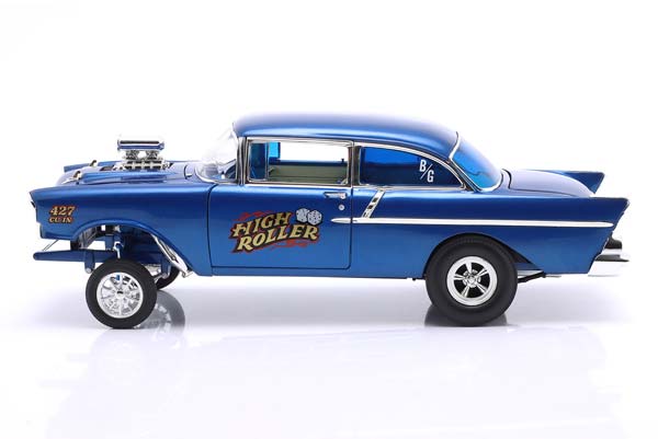 CHEVROLET 150 GASSER HIGH ROLLER YEAR 1957 BLUE / ШЕВРОЛЕ 150 ГАССЕР ХИГХ РОЛЛЕР СИНИЙ — фото 4