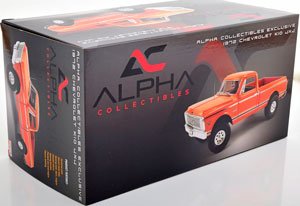CHEVROLET K-10 4X4 ALPHA COLLECTIBLES 1972 ORANGE — фото 6