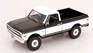 CHEVROLET K10 4X4 1969 WHITE BLACK