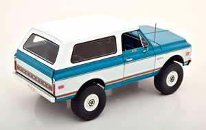 CHEVROLET K-5 BLAZER WITH SOTFTOP 1970 BLUE WHITE BROWN — фото 2