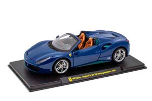 FERRARI 488 SPIDER 2015 BLUE (INSPIRED BY THE 166 TOURING BARCHETTA 1950)
