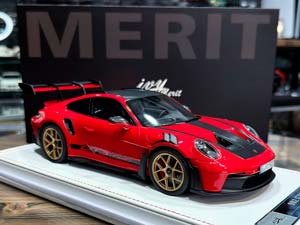 PORSCHE 911 (992) GT3 RS GUARDS RED/GOLD / ПОРШЕ 911 992 GT3 RS КРАСНЫЙ/ЗОЛОТОЙ — фото 3