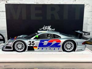 MERCEDES BENZ CLK GTR #35 SILVER / МЕРСЕДЕС-БЕНЦ CLK GTR 35 СЕРЕБРИСТЫЙ (ЛИМИТ 07/60) — фото 8