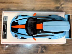 PORSCHE 911 (992) GT3 RS LUGGAGE GULF BLUE/ORANGE LIVERY WITH BLACK WHEELS / ПОРШЕ 911 992 GT3 RS LUGGAGE GULF BLUE/ОРАНЖЕВАЯ ЛИВРЕЯ С ЧЕРНЫМИ КОЛЕСАМИ (ЛИМИТ 07/20) — фото 9
