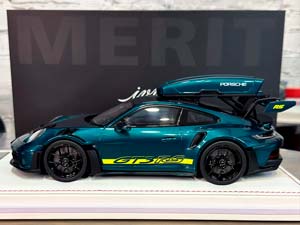 PORSCHE 911 (992) GT3 RS LUGGAGE RACING GREEN/GREEN LIVERY WITH BLACK WHEELS / ПОРШЕ 911 992 GT3 RS LUGGAGE ГОНОЧНЫЙ ЗЕЛЕНЫЙ/ЗЕЛЕНЫЙ ЛИВРЕЯ С ЧЕРНЫМИ КОЛЕСАМИ (ЛИМИТ 07/20) — фото 8