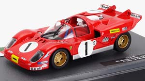 FERRARI 512S 5.0L V12 SPIDER TEAM SEFAC №1 6H BRANDS HATCH 1970 JACKY ICKX - JACKIE OLIVER, RED WHITE