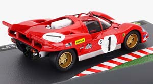 FERRARI 512S 5.0L V12 SPIDER TEAM SEFAC №1 6H BRANDS HATCH 1970 JACKY ICKX - JACKIE OLIVER, RED WHITE — фото 2