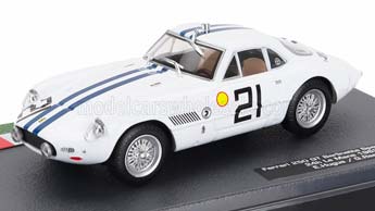 FERRARI 250 GT SPERIMENTALE 3.0L V12 TEAM SEFAC FERRARI №21 24H LE MANS 1962 ED HUGUS - GEORGE REED, WHITE BLUE