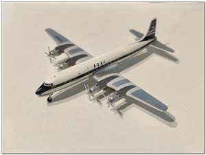 DOUGLAS DC-7C BOAC G-AOID (ДЛИНА 8,55 СМ)