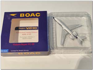 VICKERS VC-10-1151 BOAC/VICKERS HOUSE LIVERY G-ASGA LIMITED 408 PCS (ДЛИНА 13,09 СМ) — фото 3