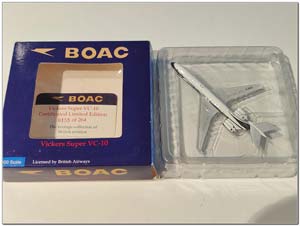 VICKERS VC-10-1151 BOAC G-ASGD LIMITED 264 PCS (ДЛИНА 13,09 СМ) — фото 3