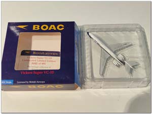 VICKERS VC-10-1151 BRITISH AIRWAYS G-ASGG LIMITED 480 PCS (ДЛИНА 13,09 СМ) — фото 3