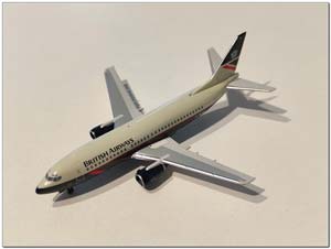 BOEING B 737-300 BRITISH AIRWAYS G-BOZB (ДЛИНА 8,31 СМ)