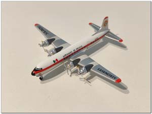 DOUGLAS DC-6 AERONAVES DE MEXICO XA-ROV LIMITED 275 PCS (ДЛИНА 7,67 СМ)