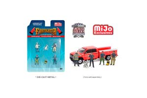FIGURINE FIREFIGHTER 2 / НАБОР ФИГУРОК - ПОЖАРНЫЕ (ДЛИНА МОДЕЛИ 6-10 СМ) — фото 2
