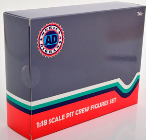 МОДЕЛЬ ФИГУРКИ PIT CREW SET 2 7 FIGURINEINES WITH ACESSORIES BLUE — фото 3