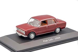 FIAT 124 SALOON (1966), DARK RED