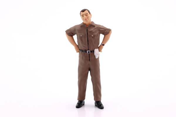 MECHANIC WITH BROWN OVERALL SKEPTICAL - FIGURE FIGURENMANUFAKTUR / МЕЧАНИК КОРИЧНЕВЫЙ ОВЕРАЛЛ СКЕПТИКАЛ ФИГУРКА ФИГУРЕНМАНУФАКТУР