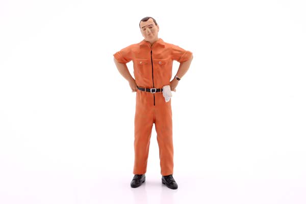 MECHANIC WITH ORANGE OVERALL SKEPTICAL - FIGURE FIGURENMANUFAKTUR / МЕЧАНИК ОРАНЖЕВЫЙ ОВЕРАЛЛ СКЕПТИКАЛ ФИГУРКА ФИГУРЕНМАНУФАКТУР