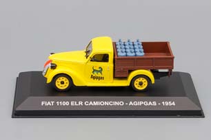 FIAT 1100 ELR ПИКАП AGIPGAS 1954 YELLOW/BROWN — фото 3