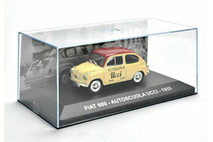 FIAT 600 AUTOSCUOLA UCCI 1955 BEIGE/MAROON — фото 2
