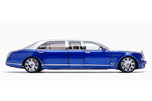 BENTLEY MULSANNE GRAND LIMOUSINE BY MULLINER 2020 BLUE/SILVER — фото 5