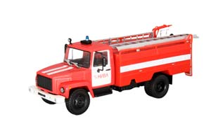 GORKY GAZ 3307 AC-30 FIRE ENGINE (USSR RUSSIA) RED | ГОРЬКИЙ ГАЗ 3307 АЦ-30-226 П/Х НИВА ГРУЗОВИКИ СССР #35