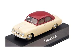 SKODA 1200, BEIGE / DARK RED