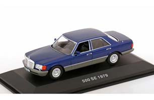 MERCEDES 500 SE W126 1979 DARKBLUE-METALLIC