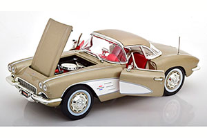 CHEVROLET CORVETTE COUPE 1961 GREY METALLIC/WHITE LIMITED EDITION 1002 PCS — фото 3