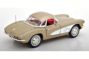 CHEVROLET CORVETTE COUPE 1961 GREY METALLIC/WHITE LIMITED EDITION 1002 PCS — фото 2