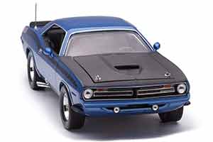 PLYMOUTH BARRACUDA 340 1970 СИНИЙ С ЧЕРНЫМ — фото 12