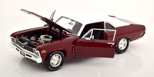 CHEVROLET NOVA SS 396 1970 DARKRED WHITE — фото 3