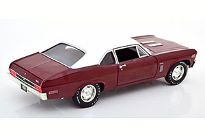 CHEVROLET NOVA SS 396 1970 DARK RED/WHITE — фото 2
