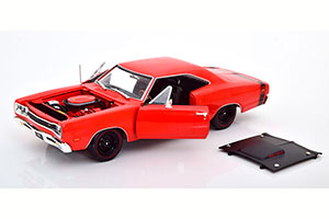 DODGE CORONET SUPER BEE 1969/5 ORANGE BLACK — фото 3