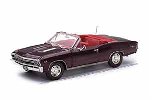 CHEVROLET CHEVELLE SS 396 CONVERTIBLE 1967 MCACN MADIERA MAROON БОРДОВЫЙ
