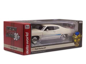 FORD TORINO GT 1971 БЕЛЫЙ С ГОЛУБЫМ — фото 15