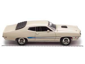 FORD TORINO GT 1971 БЕЛЫЙ С ГОЛУБЫМ — фото 9