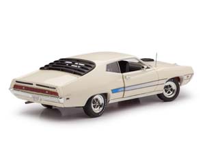 FORD TORINO GT 1971 БЕЛЫЙ С ГОЛУБЫМ — фото 2