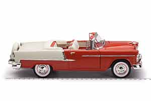 CHEVROLET BEL AIR CONVERTIBLE 1955 КРАСНЫЙ С БЕЛЫМ — фото 7