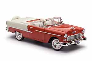 CHEVROLET BEL AIR CONVERTIBLE 1955 КРАСНЫЙ С БЕЛЫМ — фото 8