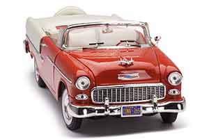 CHEVROLET BEL AIR CONVERTIBLE 1955 КРАСНЫЙ С БЕЛЫМ — фото 10