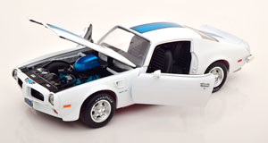 PONTIAC FIREBIRD TRANS AM 1971 WHITE BLUEMETALLIC — фото 3