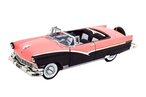 FORD FAIRLANE SUNLINER CONVERTIBLE 1956 PINK BLACK