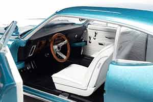 PONTIAC ROYAL BOBCAT GTO 1968 TURQUOISEMETALLIC WHITE — фото 8